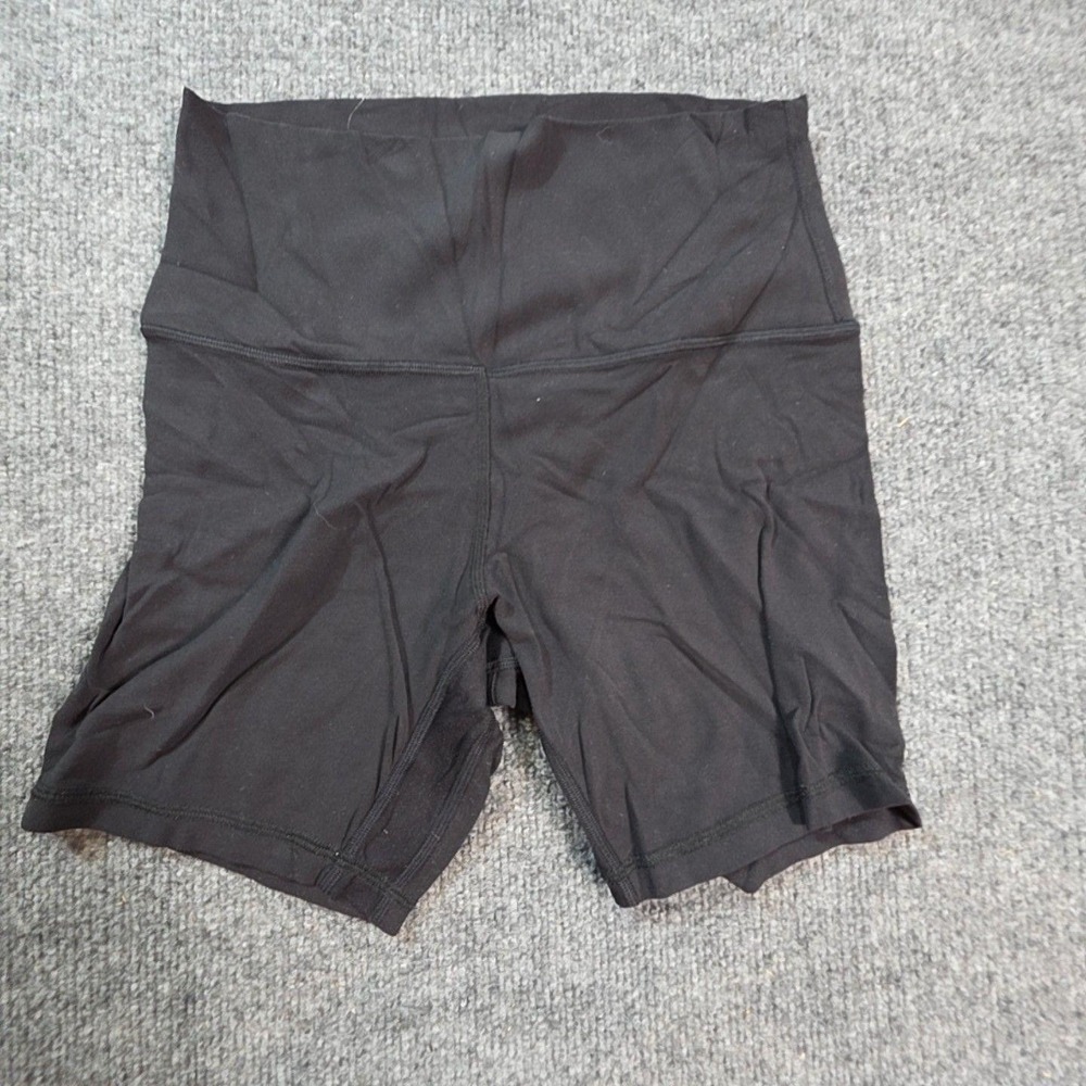 Lululemon Shorts Womens Medium Black Biker High Rise Yoga Running Gym Athletic